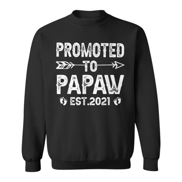 Vintage Promoted To Papaw Daddy Grandpa Gift Ideas Family  Gift For Mens Sweatshirt