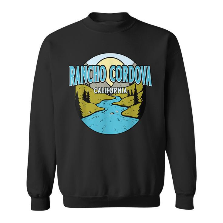 Vintage Rancho Cordova California River Valley Print Sweatshirt
