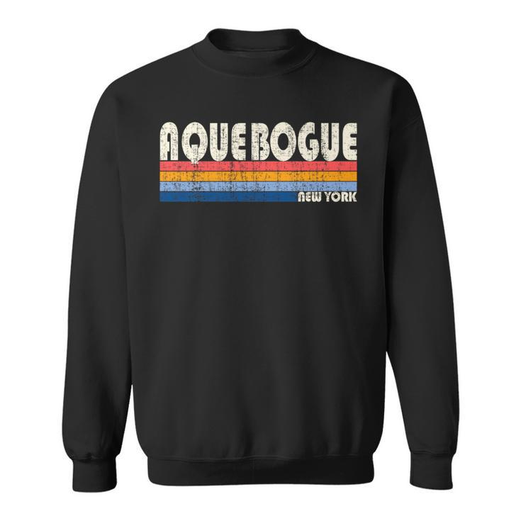 Vintage Retro 70S 80S Style Hometown Of Aquebogue Ny Sweatshirt