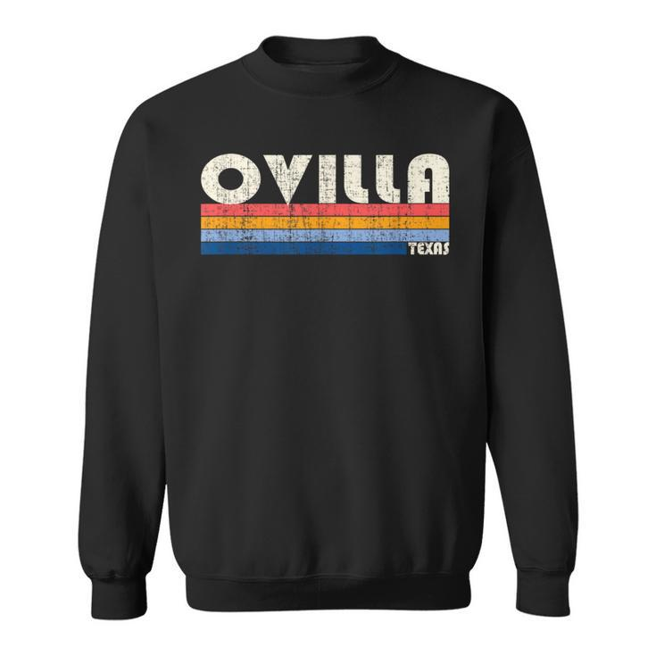 Vintage Retro 70S 80S Style Hometown Of Ovilla Tx Sweatshirt
