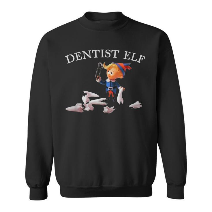 Vintage Retro Christmas Dentist Elf Sweatshirt