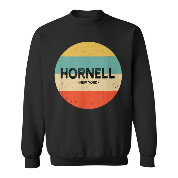 Vintage Retro Hornell Ny New York Souvenir Men Sweatshirt