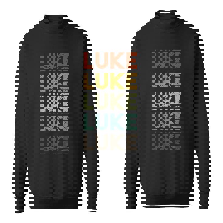 Vintage Retro Luke First Name  Sweatshirt