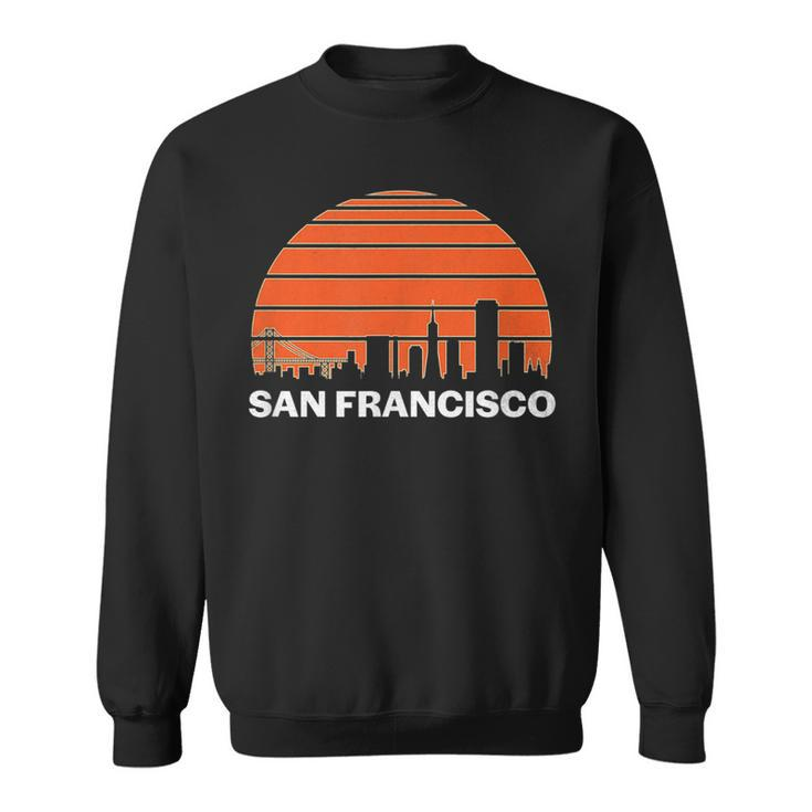 Vintage San Francisco California Cityscape Retro  Sweatshirt