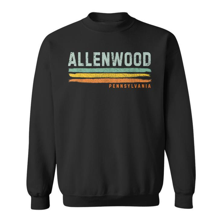 Vintage Stripes Allenwood Pa Sweatshirt