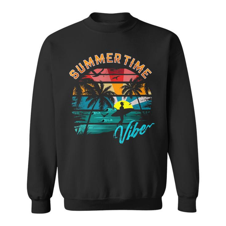 Vintage Summer Vibes Retro Summertime Design Summer Funny Gifts Sweatshirt