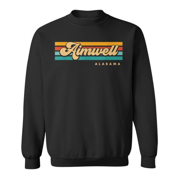 Vintage Sunset Stripes Aimwell Alabama Sweatshirt