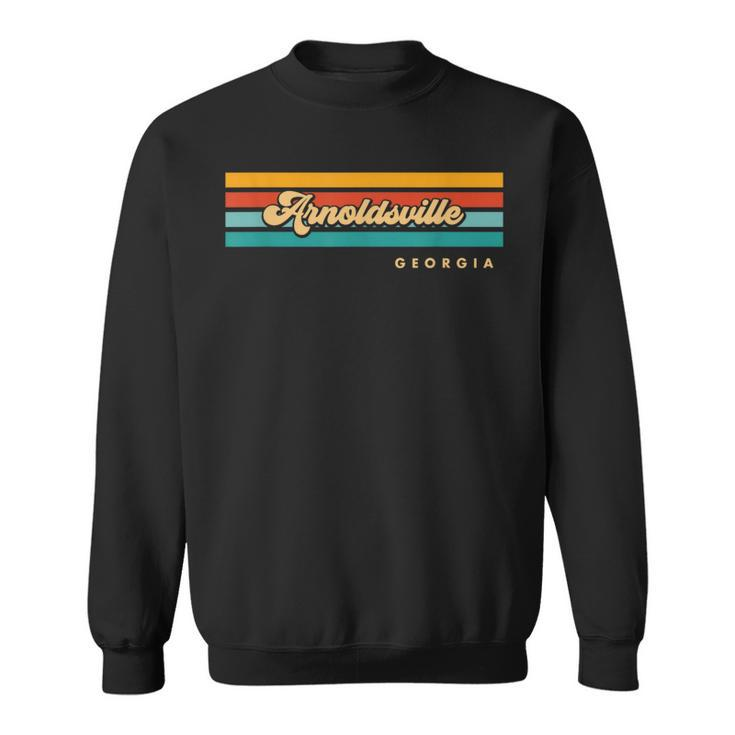 Vintage Sunset Stripes Arnoldsville Georgia Sweatshirt