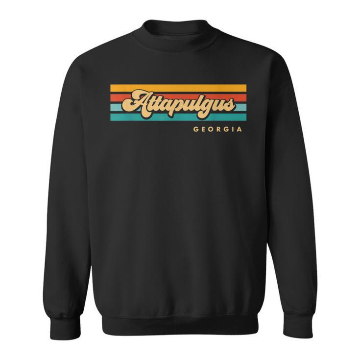 Vintage Sunset Stripes Attapulgus Georgia Sweatshirt