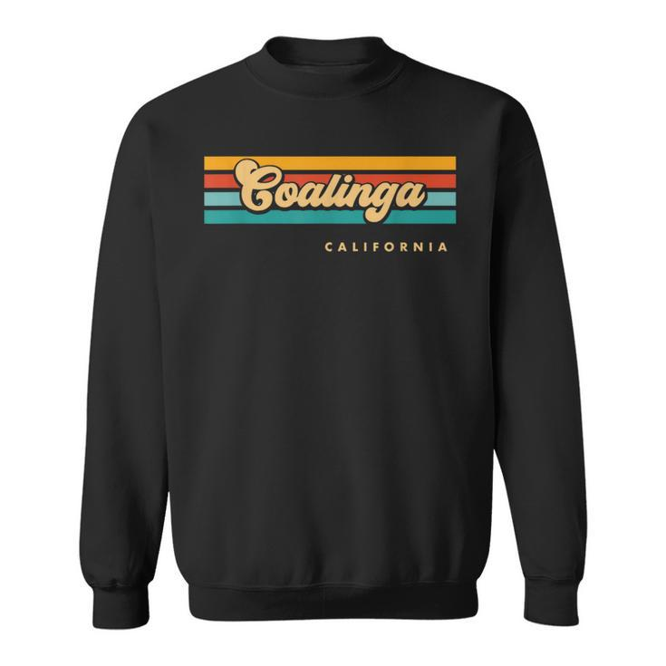 Vintage Sunset Stripes Coalinga California Sweatshirt