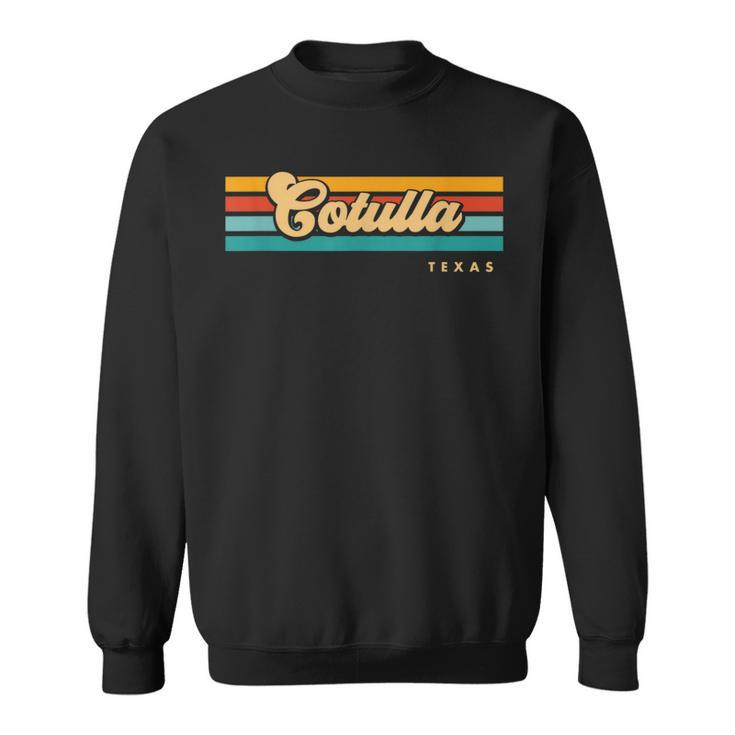 Vintage Sunset Stripes Cotulla Texas Sweatshirt
