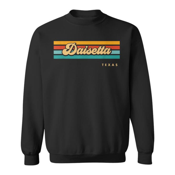 Vintage Sunset Stripes Daisetta Texas Sweatshirt