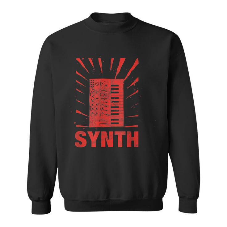 Vintage Synthesizer Analog - Synth Nerd Retro Sweatshirt