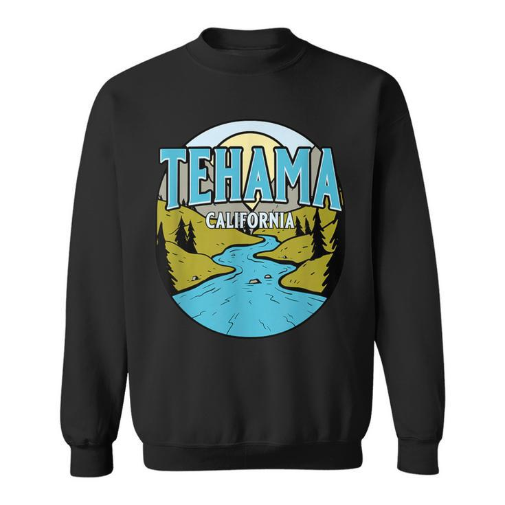 Vintage Tehama California River Valley Souvenir Print Sweatshirt