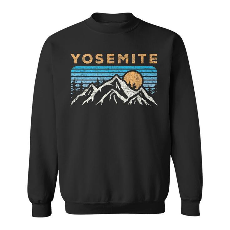 Vintage Yosemite California Retro National Park Souvenir  Sweatshirt