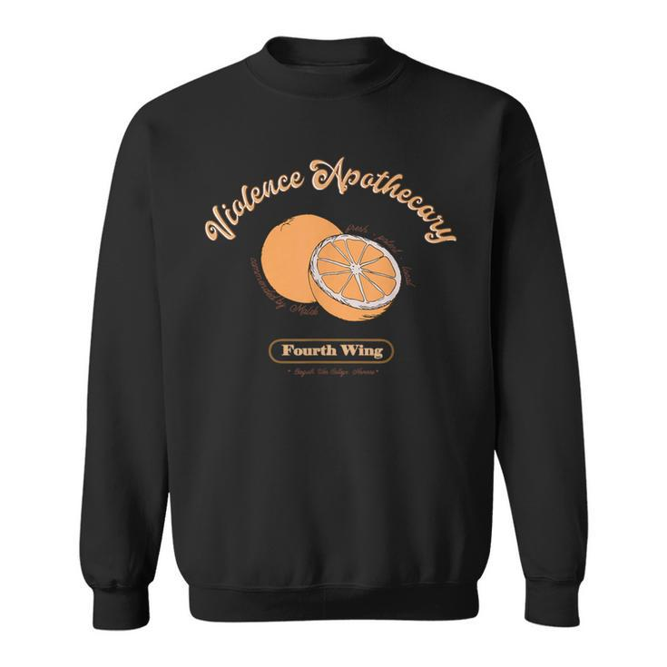 Violence Apothecary Fourth Wing Orange Book Lover Bookish Sweatshirt
