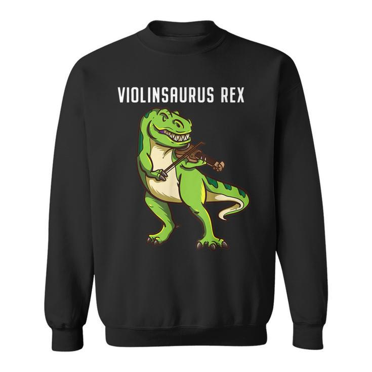 Violinist T Rex Dinosaur Violin Viola Music Lover Sweatshirt