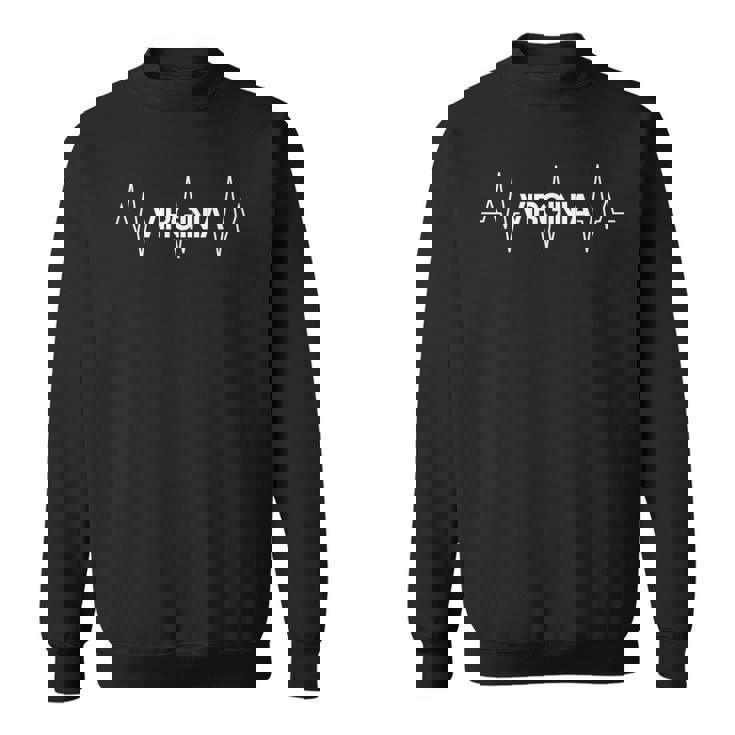 Virginia Gift Heartbeat National Pride Pulse Patriot Sweatshirt