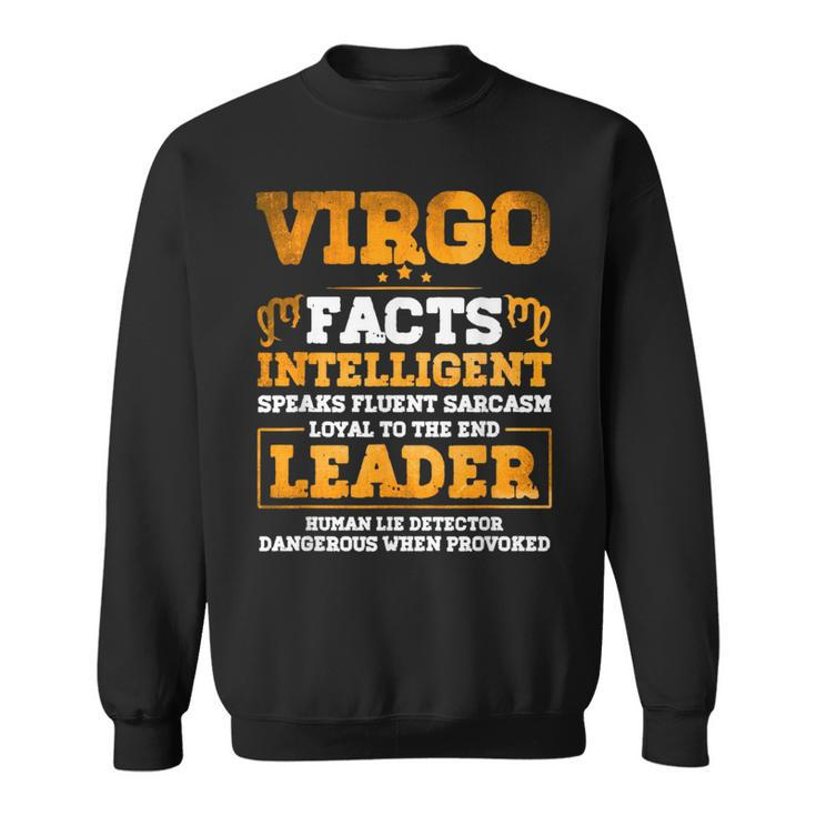 Virgo Facts Intelligent Zodiac Birthday August September  Sweatshirt
