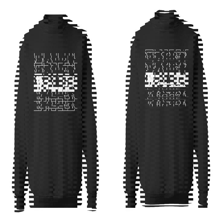 Wallen Family Member Last Name Wallen Funny Last Name Designs Funny Gifts Sweatshirt