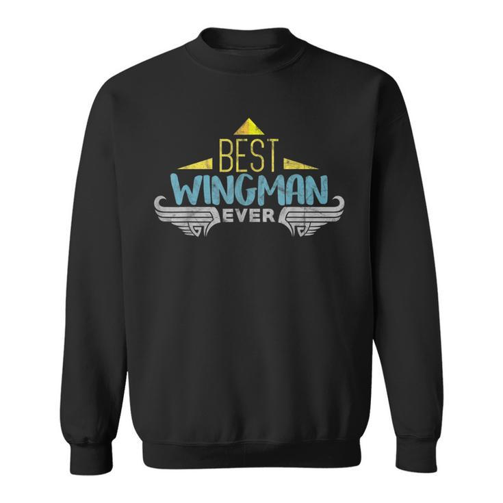 Wingman Design For Boys Airplane Men Gift Idea Kids Pilot  Sweatshirt