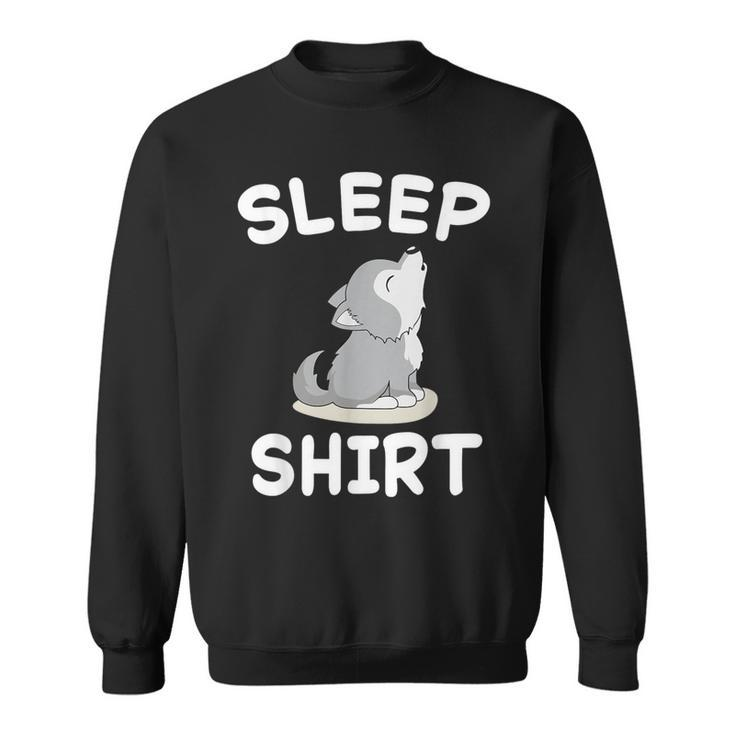 Wolf Nap Sleeping Pajama Nightgown Sweatshirt