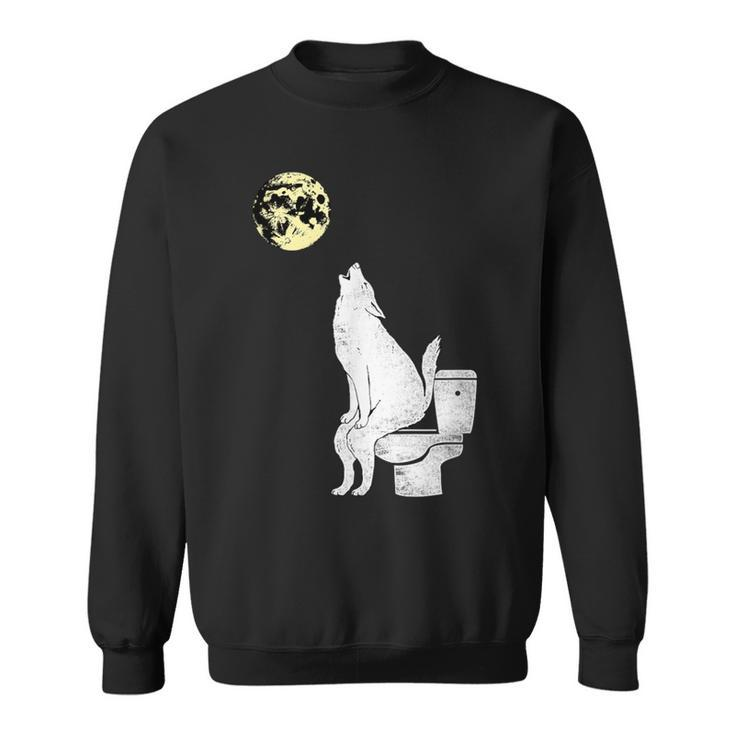 Wolf On The Toilet Sweatshirt