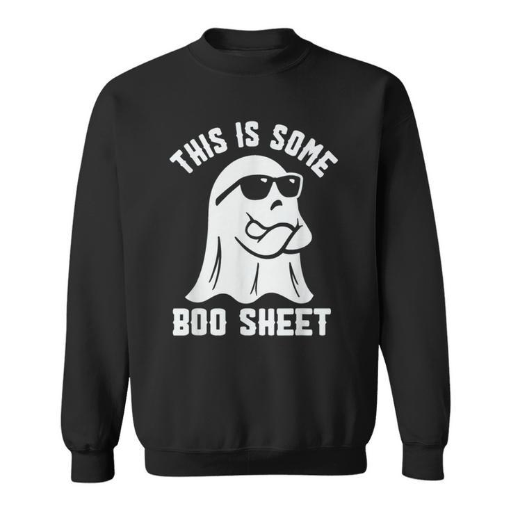 Women's Halloween This Is Some Boo Sheet Spooky Boo Ghost Sweatshirt
