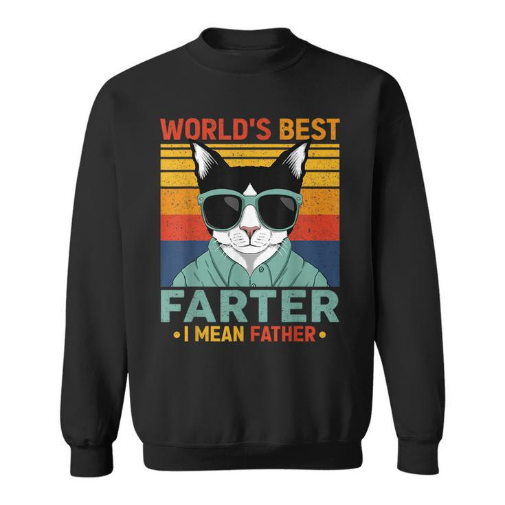 Worlds Best Farter I Mean Father Funny Best Dog Dad Ever  Sweatshirt