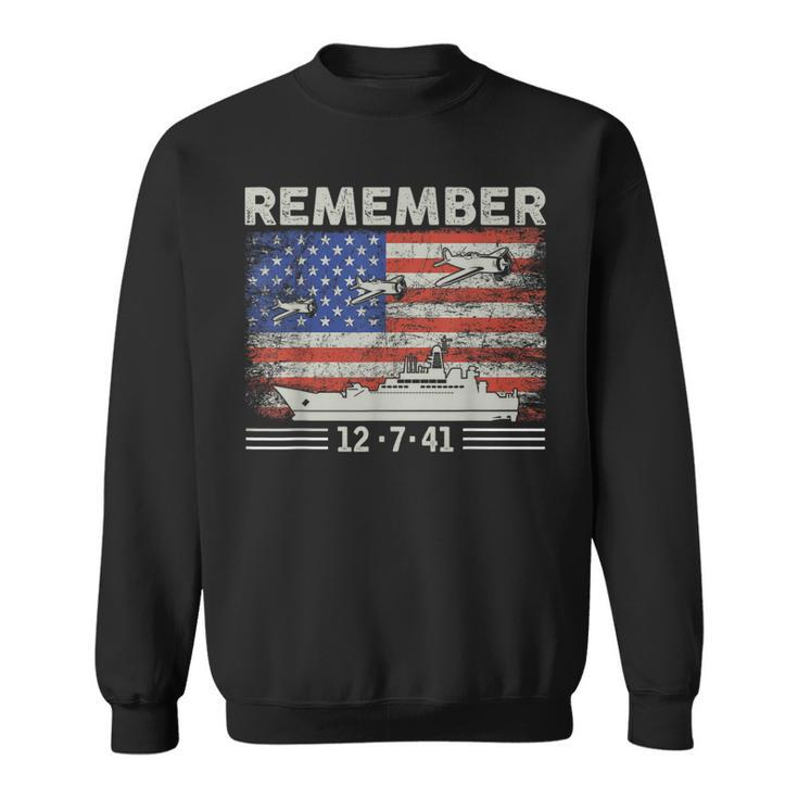 Wwii Remember Pearl Harbor Memorial Day December 7Th 1941 Sweatshirt