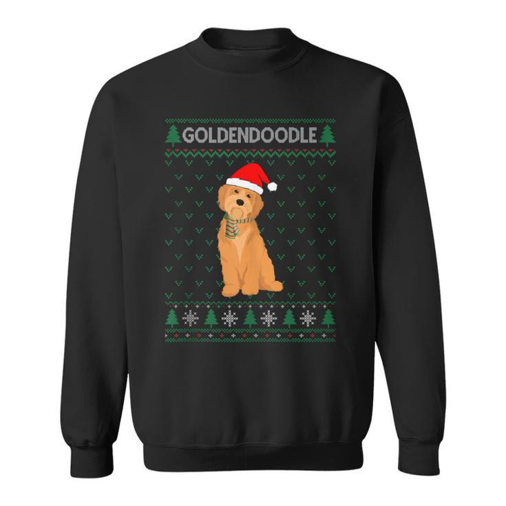 Xmas Goldendoodle Dog Ugly Christmas Sweater Party Sweatshirt