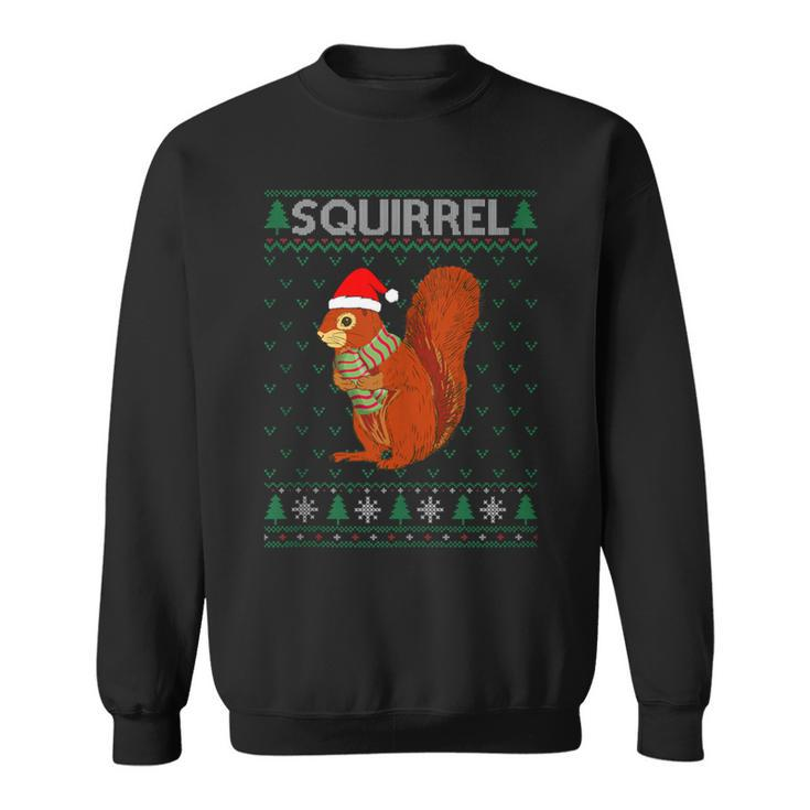 Xmas Squirrel  Ugly Christmas Sweater Party Sweatshirt