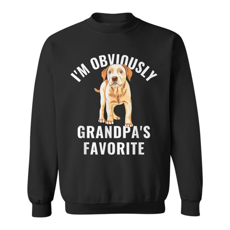 Yellow Lab Grandpa Favorite Labrador Retriever  Sweatshirt