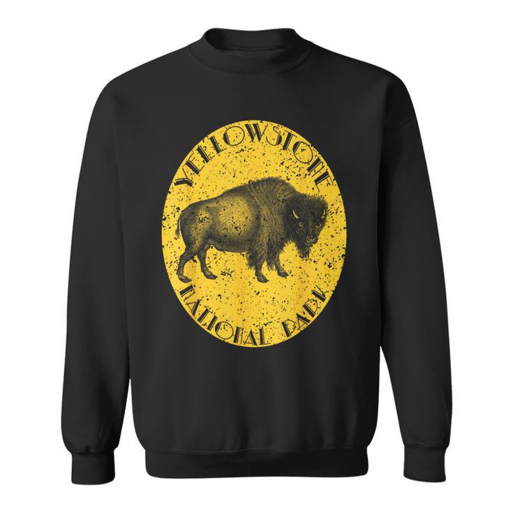 Yellowstone National Park Buffalo Vintage Distressed Sweatshirt