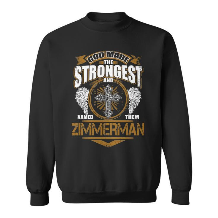 Zimmerman Name Gift God Made Zimmerman Sweatshirt