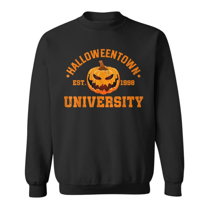 Zqzr Halloween Town University Est 1998 Pumpkin Halloween Halloween Sweatshirt