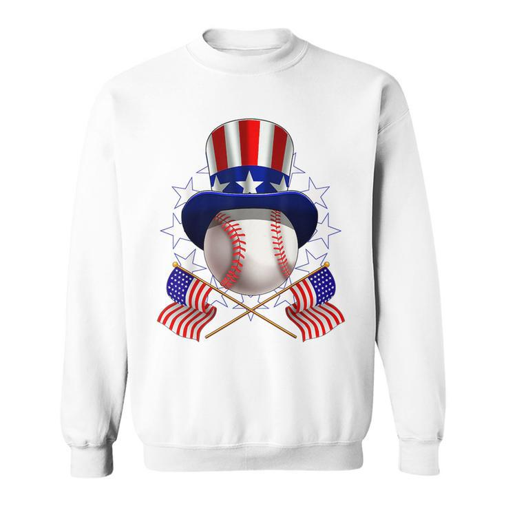 4Th Of July American Baseball Uncle Sam Hat Funny  Sweatshirt
