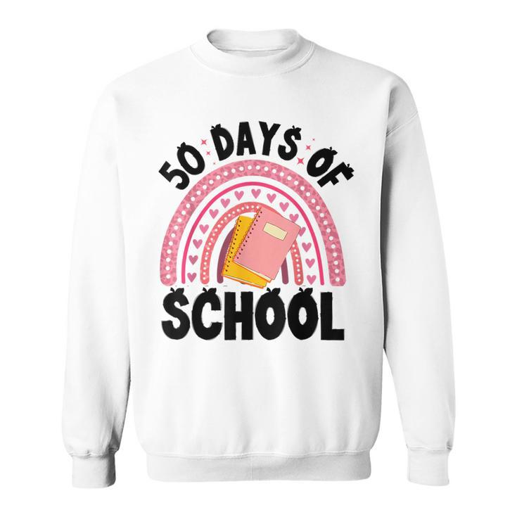 50 Days Of School Children Happy 50Th Day Of School Sweatshirt