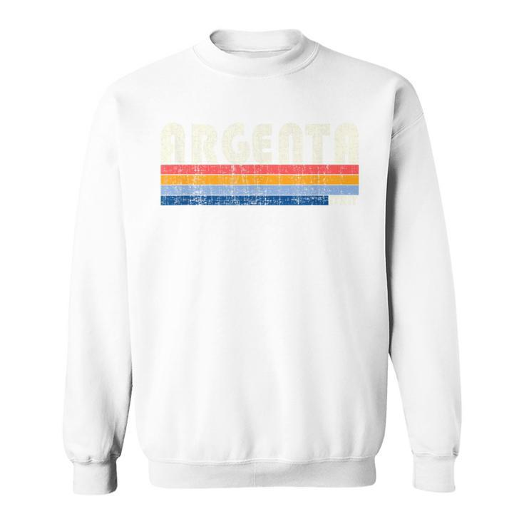 Argenta Italy Retro 70S 80S Style Sweatshirt