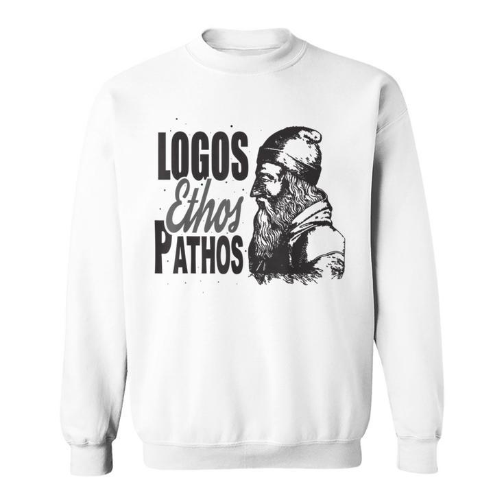 Aristotle Logos Ethos Pathos Greek Philosophy Speech Sweatshirt