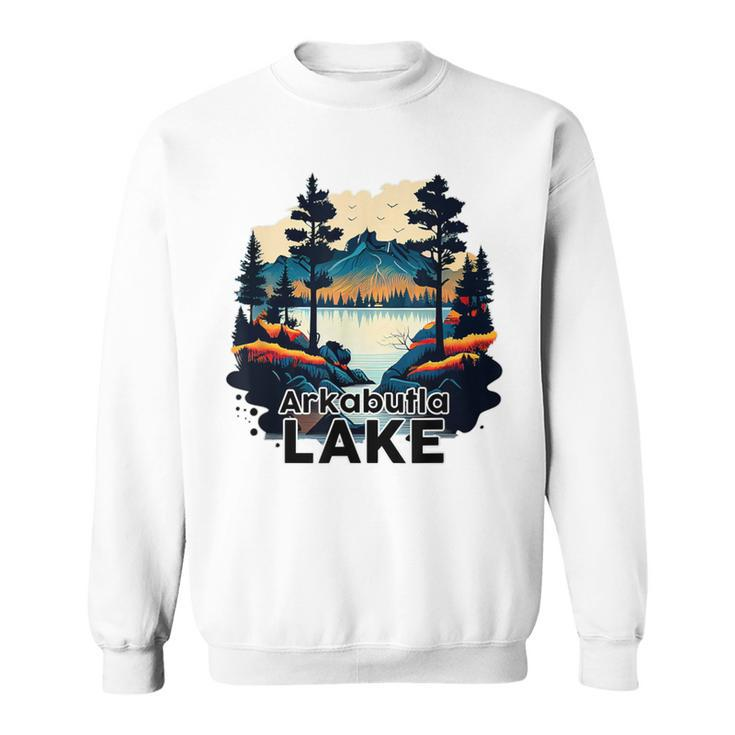 Arkabutla Lake Retro Minimalist Lake Arkabutla Sweatshirt