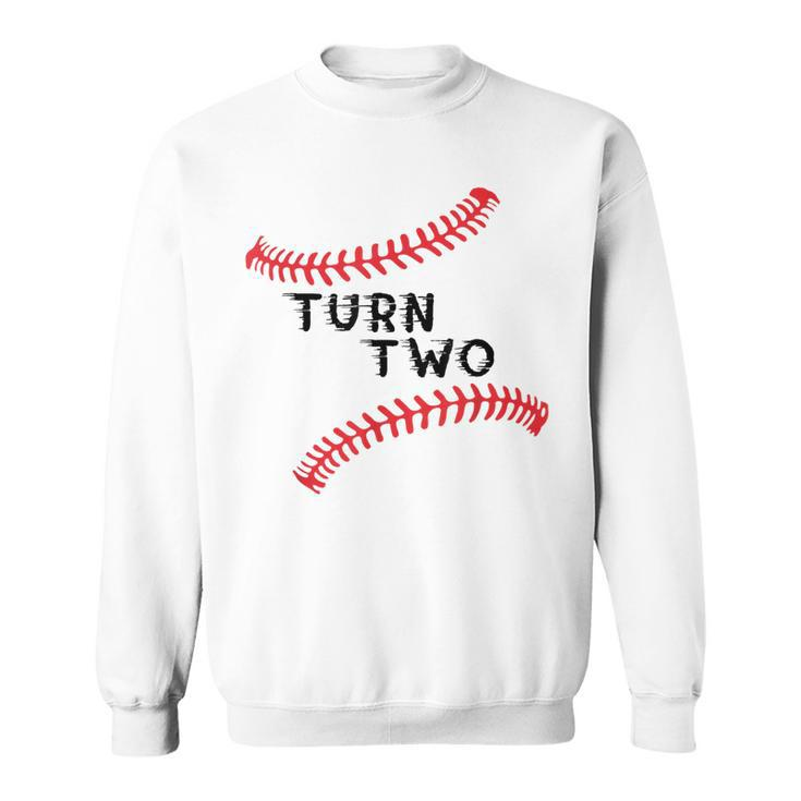 Baseball Turn Two Double Play Fielders Choice League Gift Sweatshirt