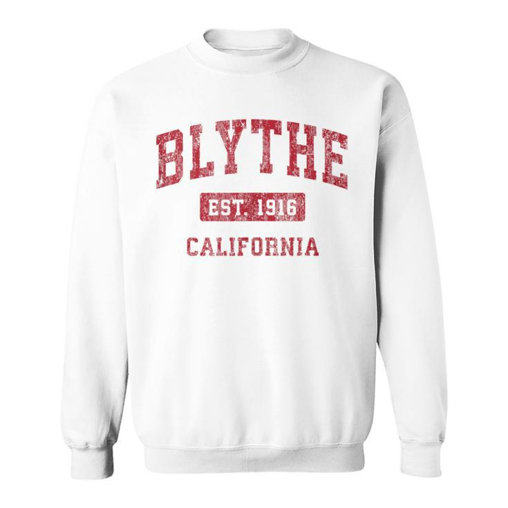 Blythe California Ca Vintage Sports Red Sweatshirt