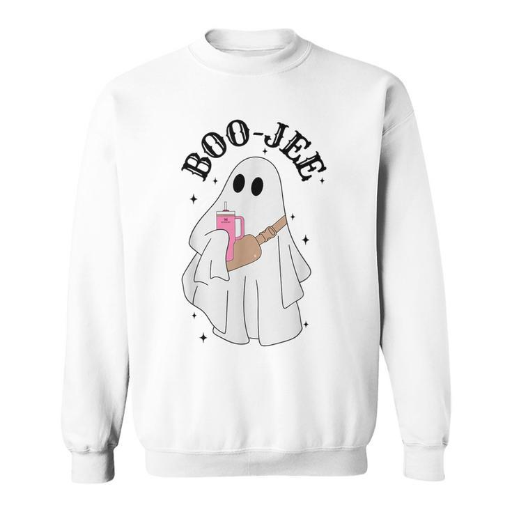 Boo-Jee Halloween Spooky Season Cute Ghost Boujee Boogee Sweatshirt