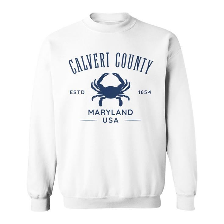 Calvert County Maryland Usa Crab Sweatshirt