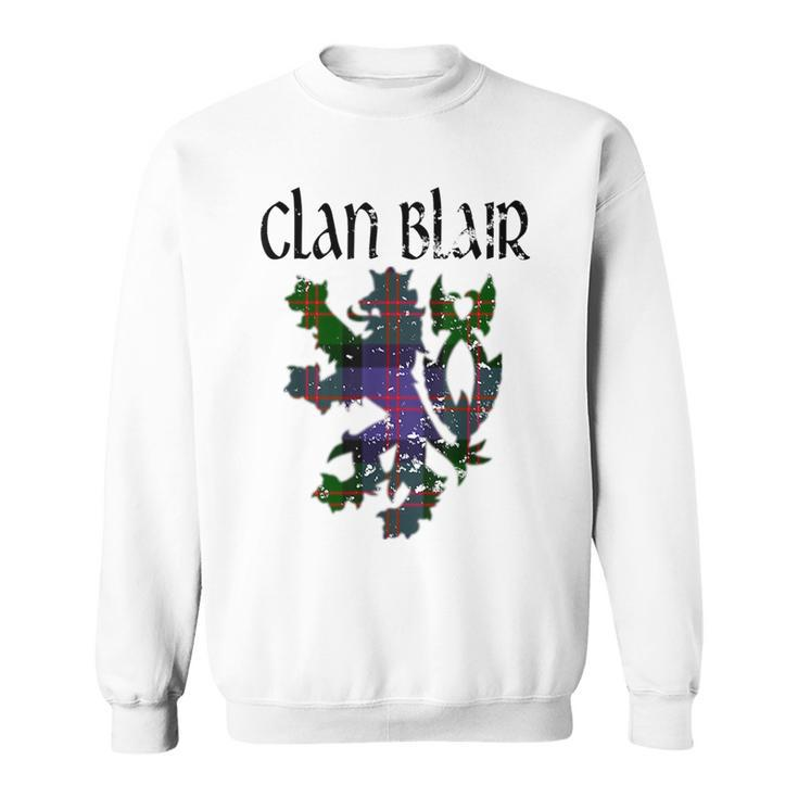 Clan Blair Tartan Scottish Family Name Scotland Pride Pride Month Funny Designs Funny Gifts Sweatshirt