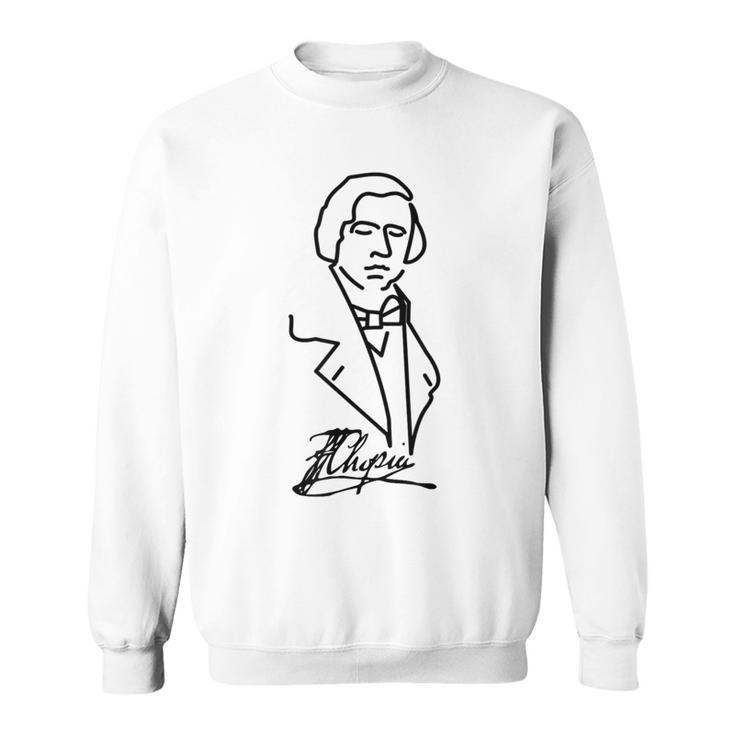 Classical Music Pianist Chopin Musician Composer Sweatshirt