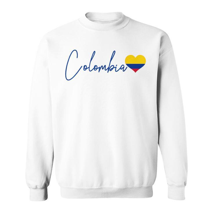 Colombia Heart Pride Colombian Flag  Sweatshirt