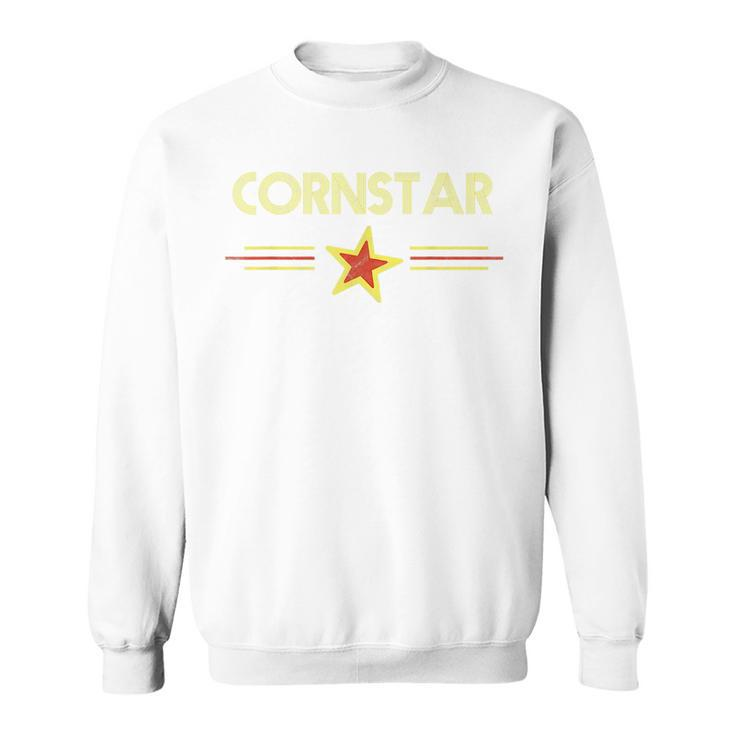 Corn Star Retro 80S Cornhole Team Funny Vintage Graphic 80S Vintage Designs Funny Gifts Sweatshirt