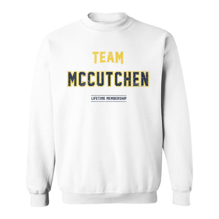 Distressed Team Mccutchen Proud Family Surname Last Name Sweatshirt